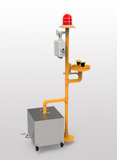 加強防腐立式ABS聲光報警洗眼器BH32-1011 加強防腐立式ABS聲光報警洗眼器BH32-1011